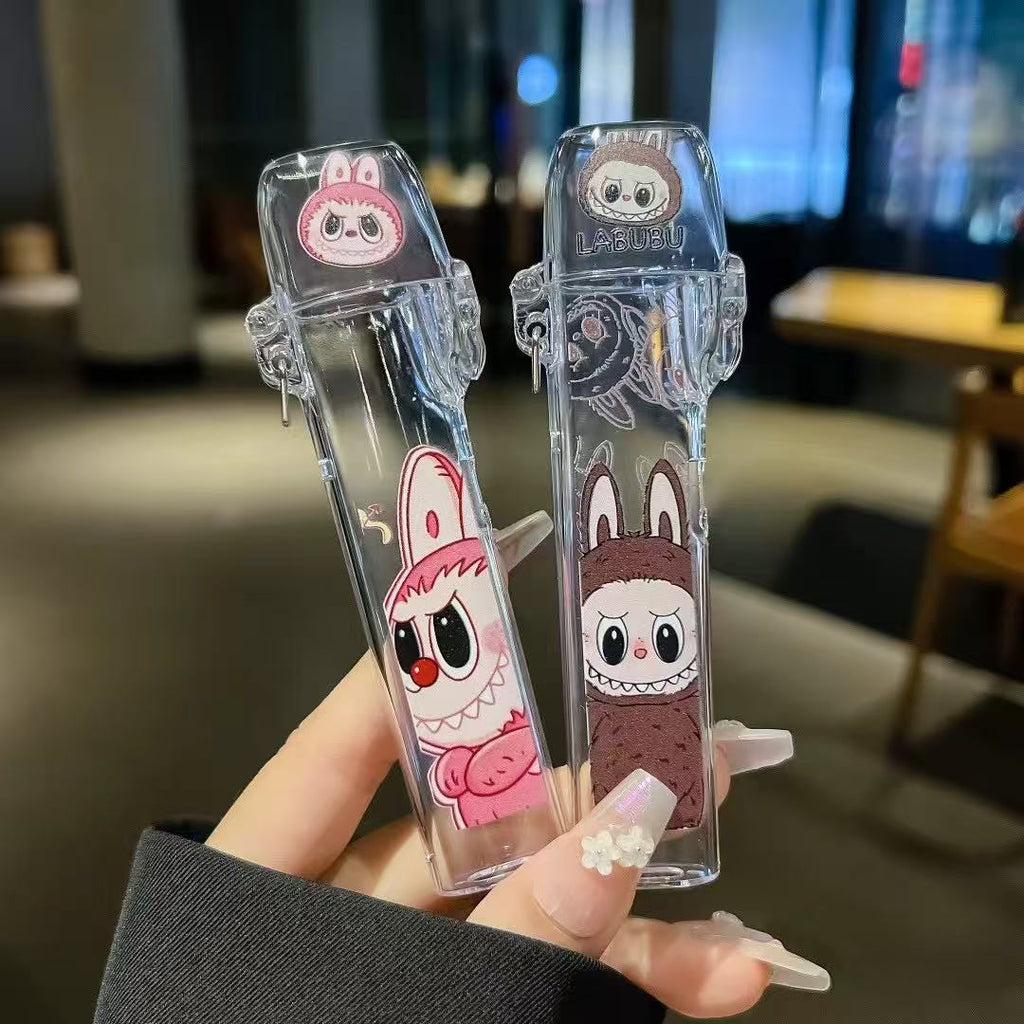 Labubu彈蓋保護殼 拉布布印花圖案 一代主機保護殼
