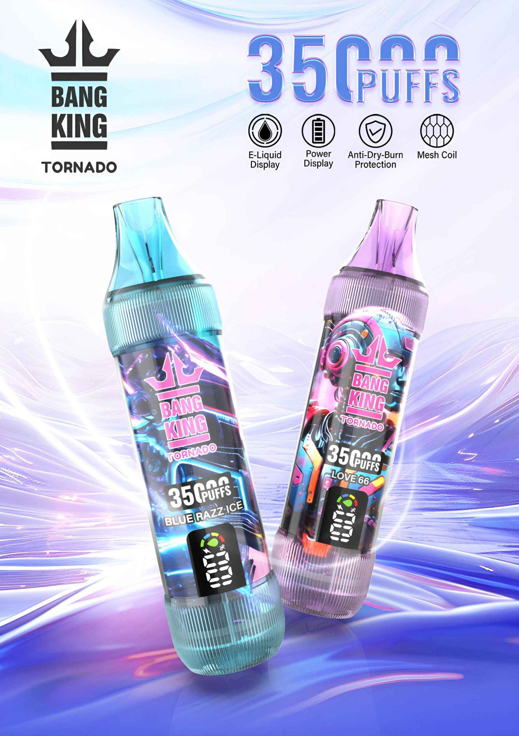 Bang King拋棄式35000口  歐美熱銷王者級一次性