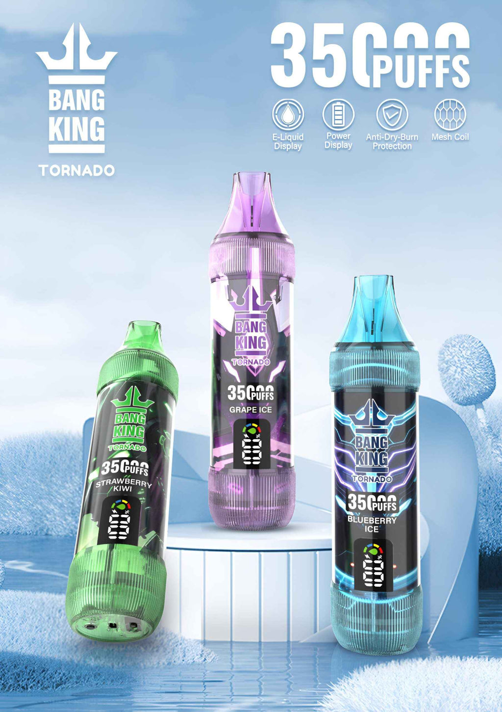Bang King拋棄式35000口  歐美熱銷王者級一次性