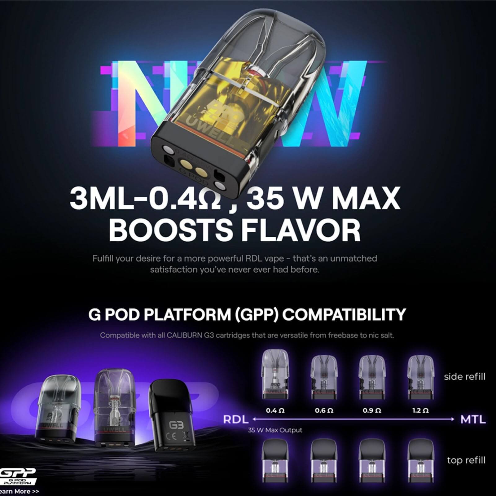 UWELL Caliburn G3 Pro 咖哩棒注油主機套裝