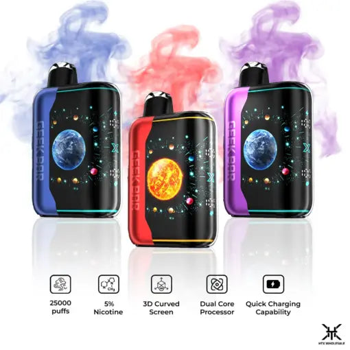美國 GEEK BAR Pulse X 25000口拋棄式 雙模式調節 3D熒幕
